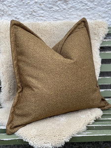 Moss Boucle Flanged Cushion