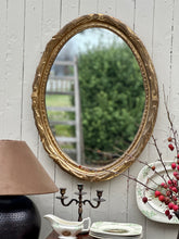 Load image into Gallery viewer, Vintage Gilt Oval Mirror
