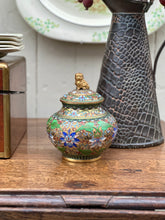 Load image into Gallery viewer, Antique Chinese Cloiseonné Foo Dog Jar
