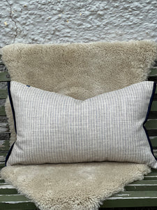 Nina Campbell Indigo Swirl Cushion