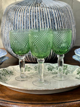 Load image into Gallery viewer, Green Glass Goblet
