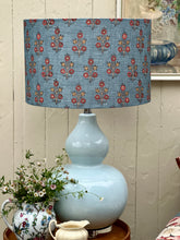 Load image into Gallery viewer, GP &amp; J Baker Poppy Sprig Denim Lamp Shade
