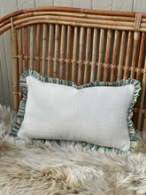Load image into Gallery viewer, Sanderson Crewel Ruffle Cushion

