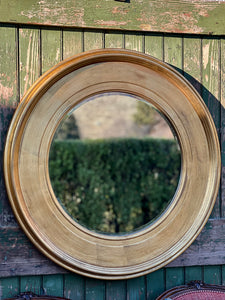 Striking Oversized Gold Mirror