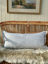 Load image into Gallery viewer, Salford Sky Gingham Ruffle Bolster

