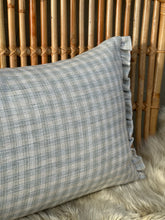 Load image into Gallery viewer, Salford Sky Gingham Ruffle Bolster
