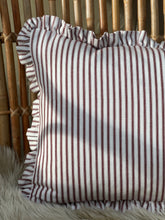 Load image into Gallery viewer, Brick Gingham Ruffle Bolster

