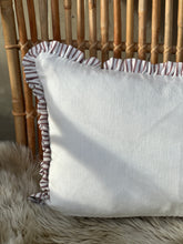 Load image into Gallery viewer, Brick Gingham Ruffle Bolster
