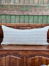 Load image into Gallery viewer, Andrew Martin Linen Stripe Bolster Cushion
