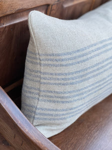 Andrew Martin Linen Stripe Bolster Cushion