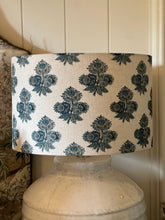 Load image into Gallery viewer, GP &amp; J Baker Poppy Paisley Indigo Lamp Shade

