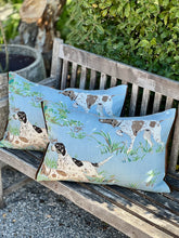 Load image into Gallery viewer, Schumacher Pointer Hounds Sky Cushion

