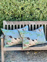 Load image into Gallery viewer, Schumacher Pointer Hounds Sky Cushion
