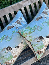Load image into Gallery viewer, Schumacher Pointer Hounds Sky Cushion
