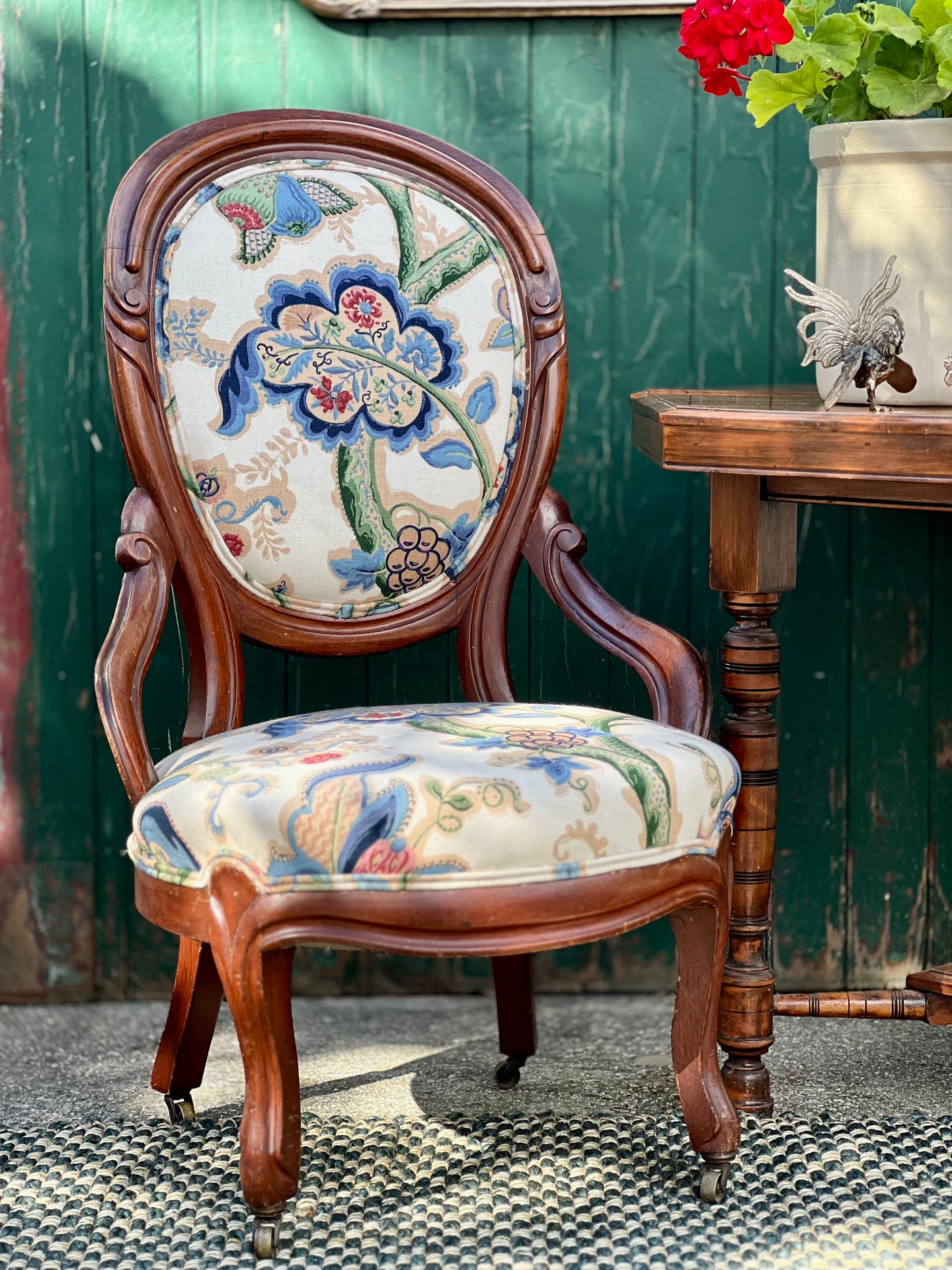Vintage Nina Campbell Braulin Occasional Chair