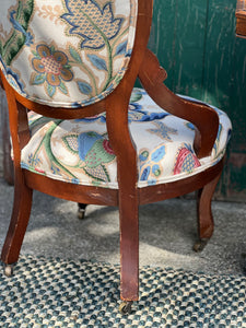 Vintage Nina Campbell Braulin Occasional Chair