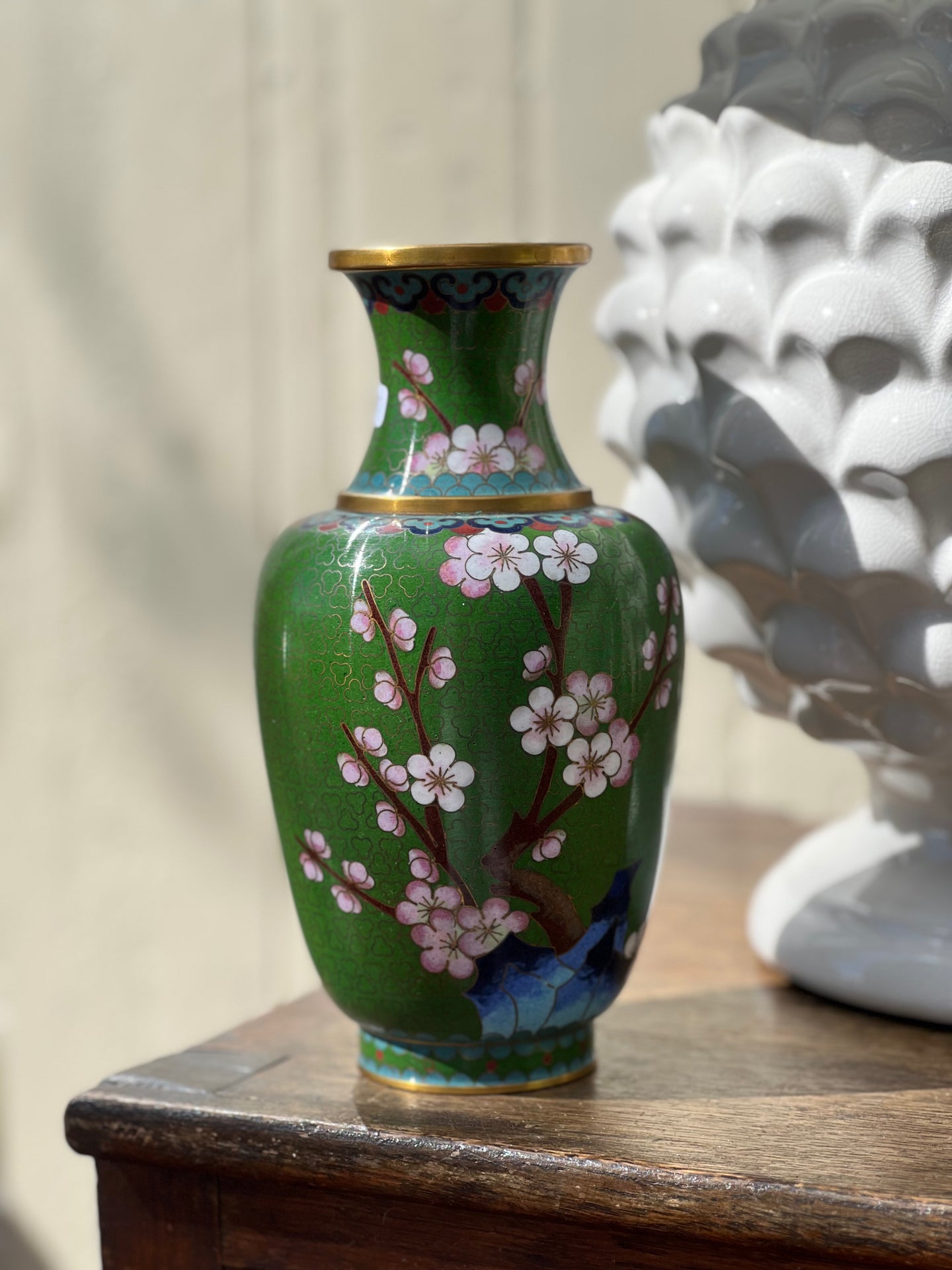 Tall Cloisonne Vase