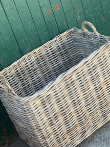 Rectangular Unlined Large Rectangle Unlined Basket on Wheels – Mrs Robinson