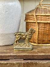 Load image into Gallery viewer, Vintage Pair of Brass Hound Bookends
