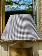 Load image into Gallery viewer, Ebony Gingham Lamp Shade
