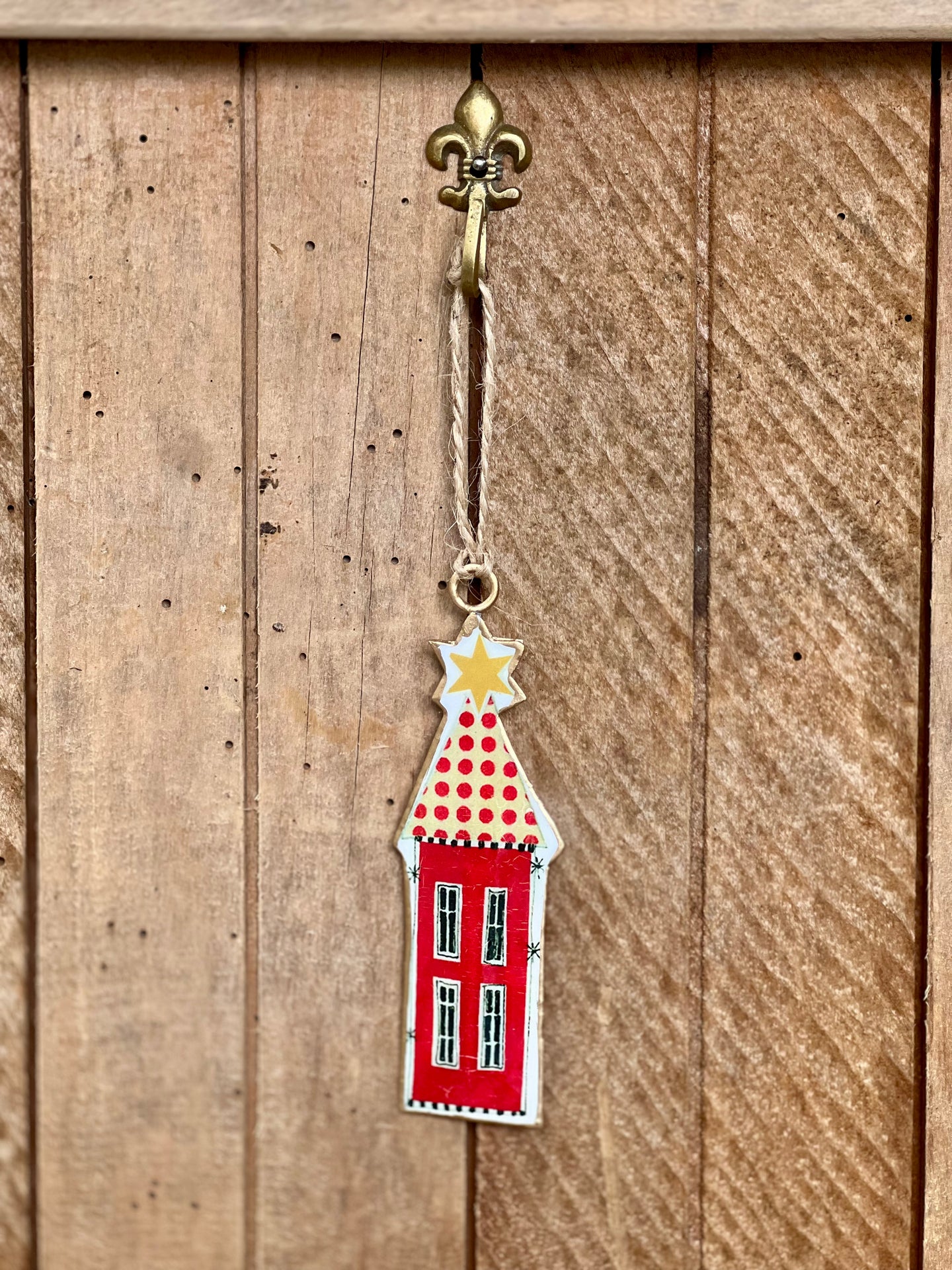 Jingle House Enamel Ornament