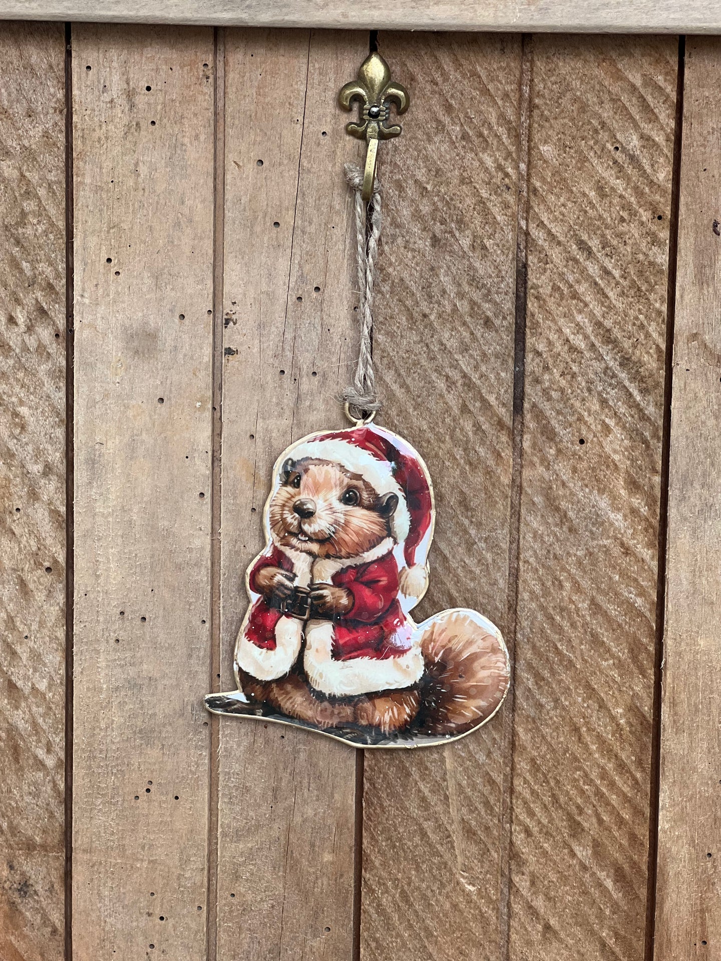 Blitzen Beaver Enamel Ornament