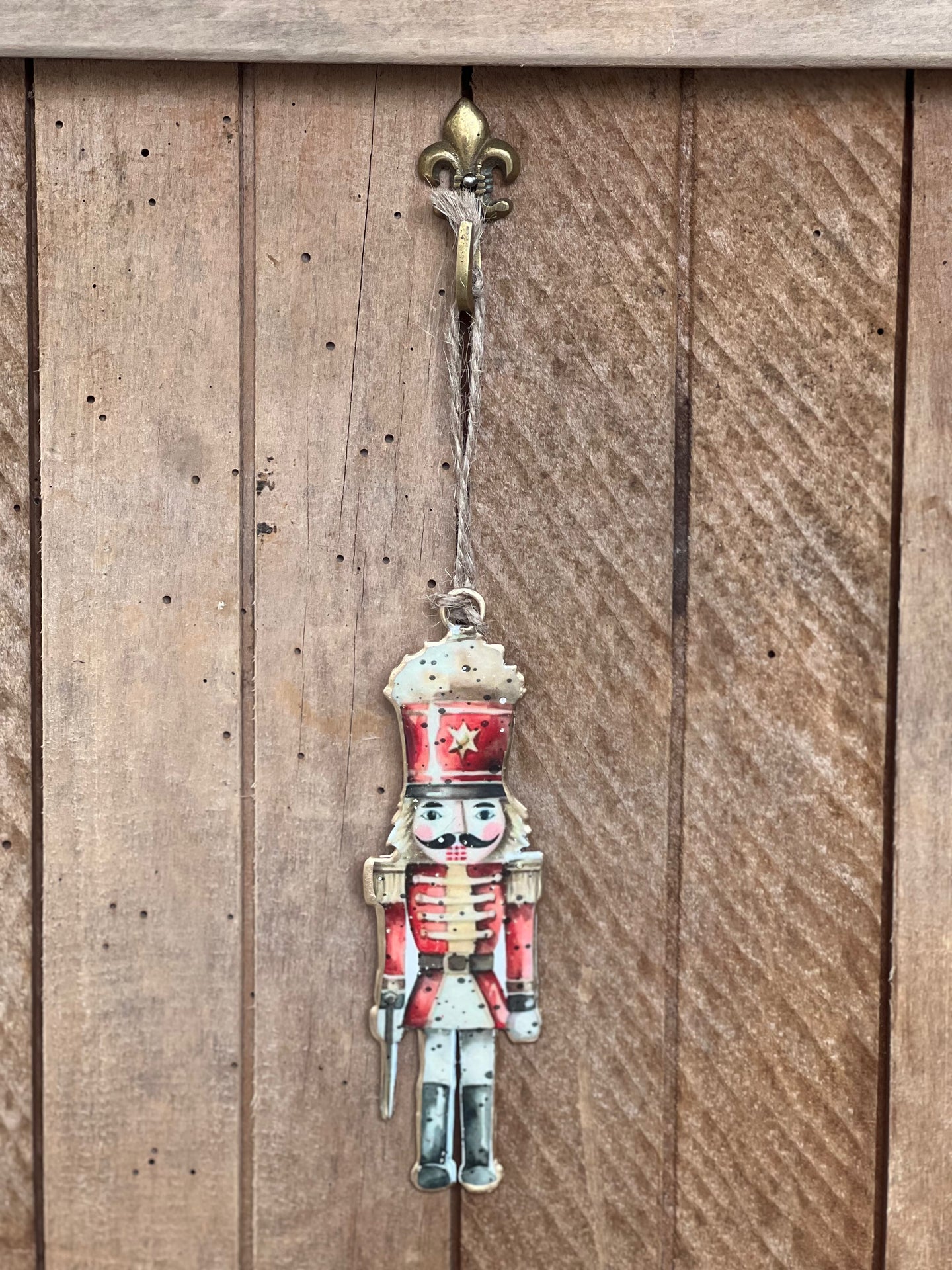 Berry Nutcracker Enamel Ornament