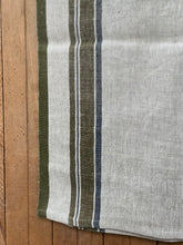 Load image into Gallery viewer, Verde Stripe Linen Table Runner
