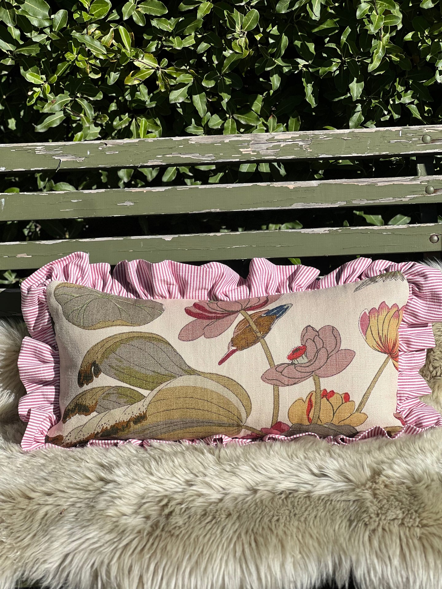 GP & J Baker Nympheous Ruffle Cushion