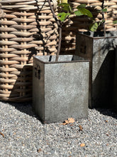 Load image into Gallery viewer, Small Tall Square Iron Planter
