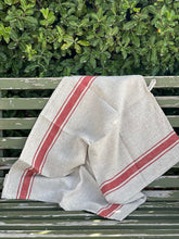 Load image into Gallery viewer, Classic Red Stripe Tea Towel
