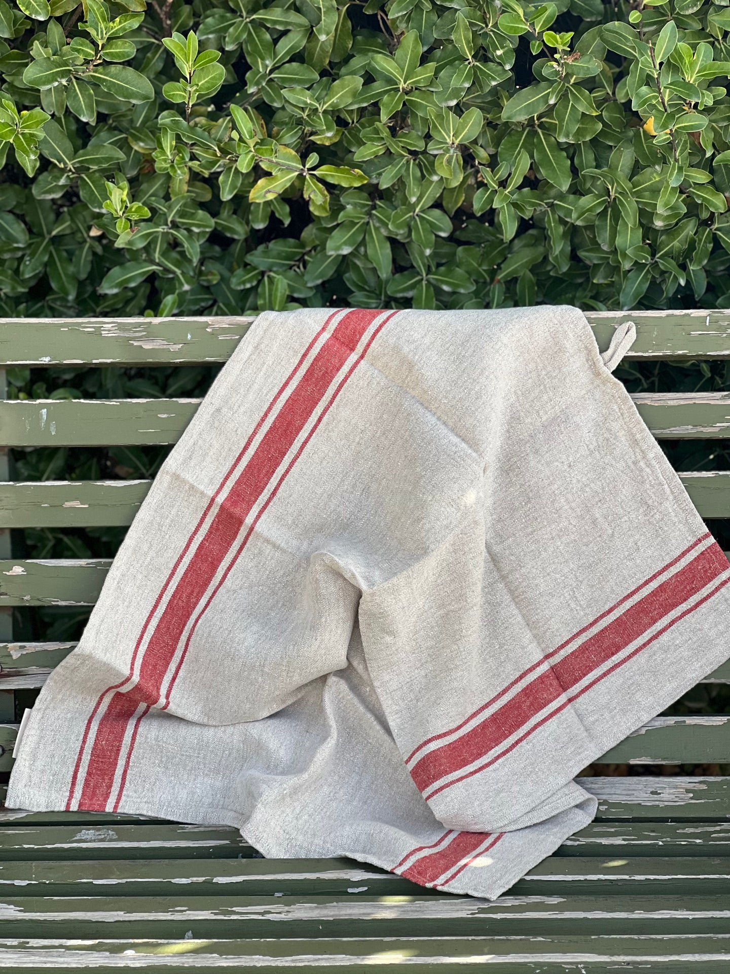 Classic Red Stripe Tea Towel