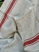 Load image into Gallery viewer, Classic Red Stripe Tea Towel
