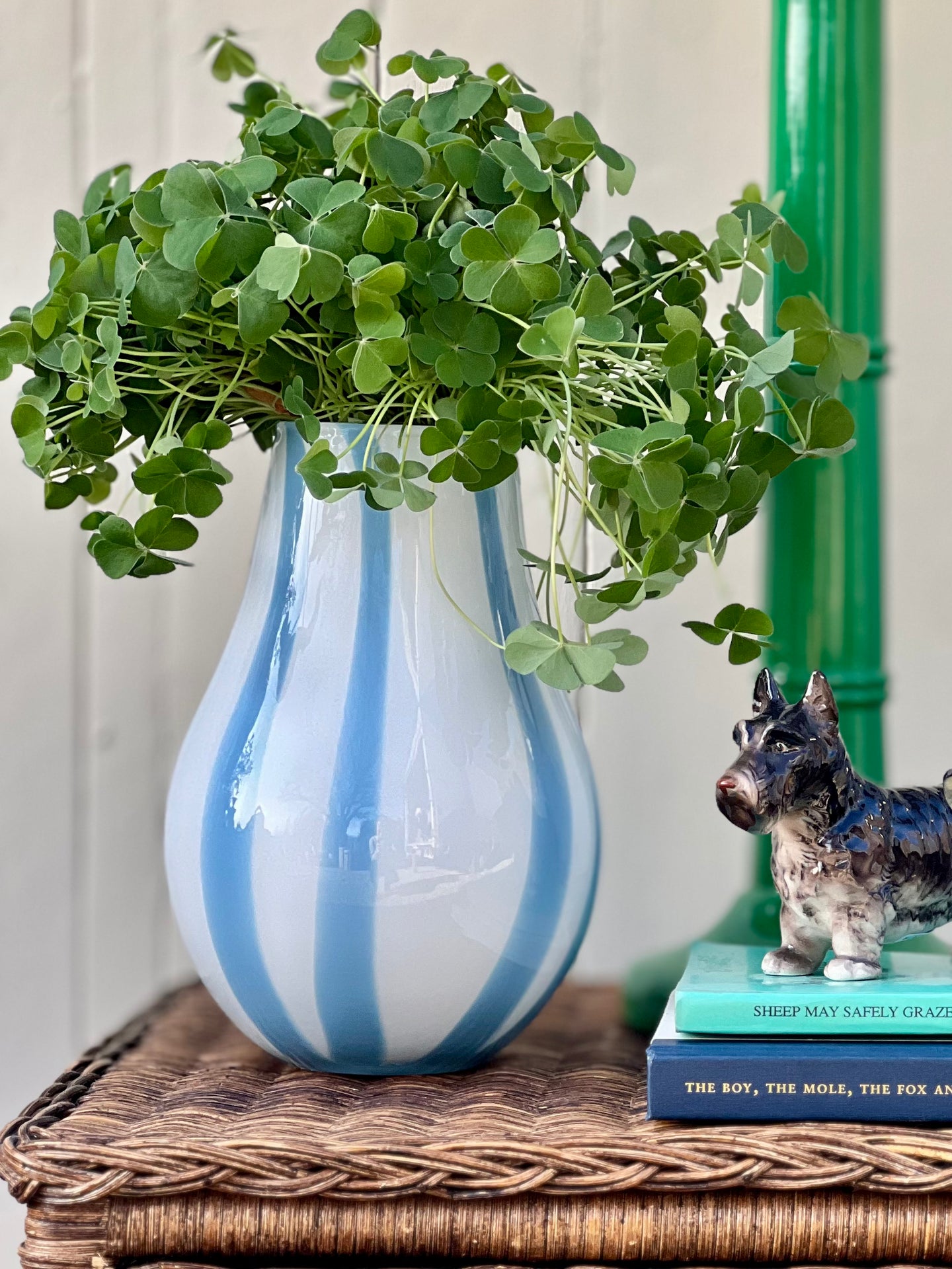 Lilo Sky Blue Stripe Vase