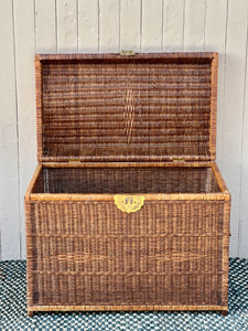Wicker Blanket Box