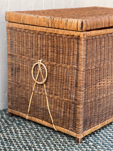 Wicker Blanket Box