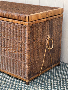 Wicker Blanket Box