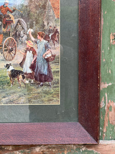 'A Country Coach' Framed Print