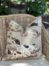 Load image into Gallery viewer, Schumacher Pointer Hounds Tan Cushion
