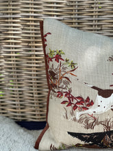 Load image into Gallery viewer, Schumacher Pointer Hounds Tan Cushion

