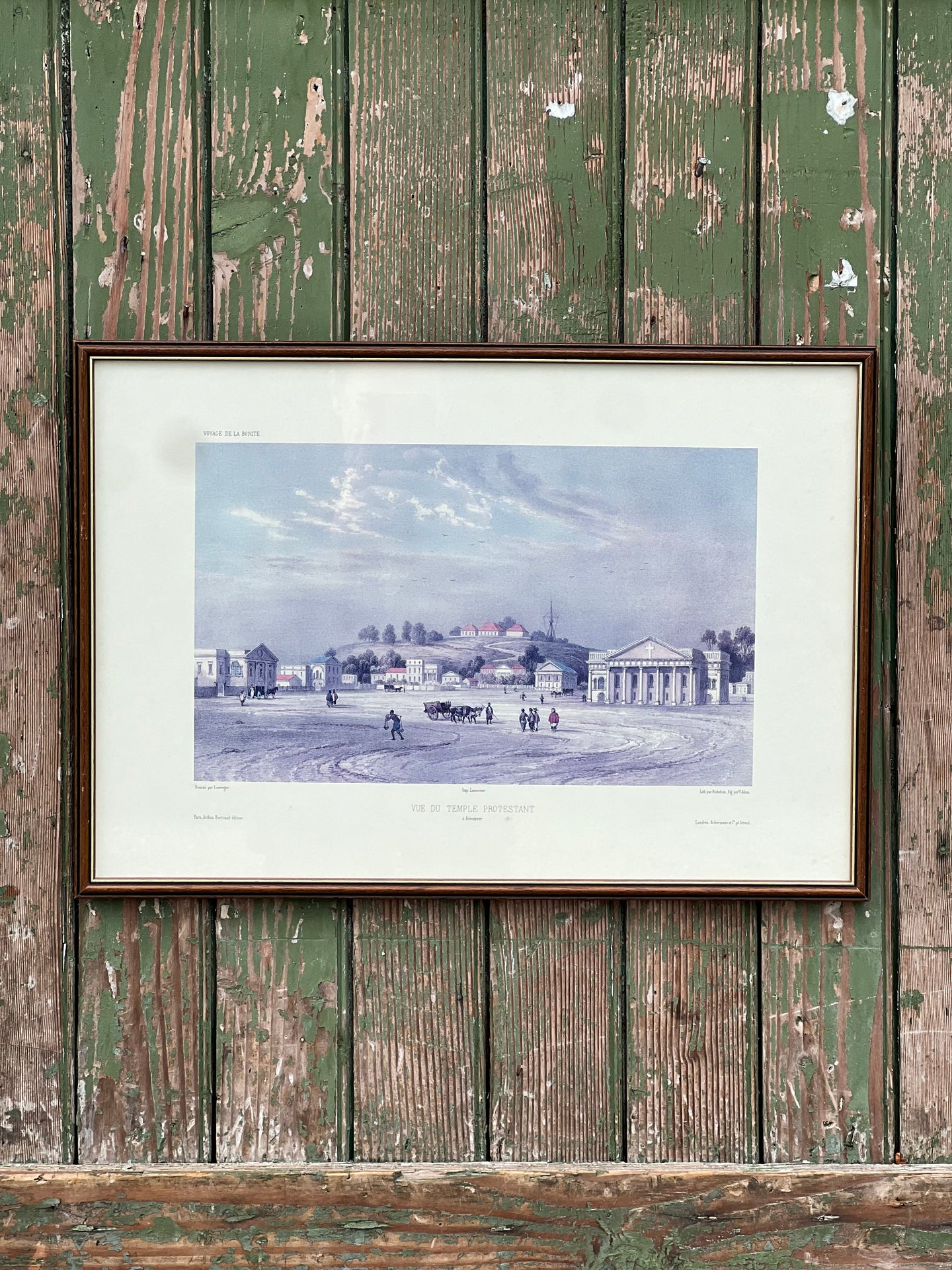 'Vue Du Temple Protestant' Framed Print #2