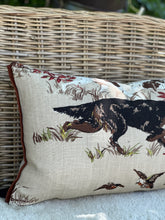 Load image into Gallery viewer, Schumacher Pointer Hounds Tan Cushion
