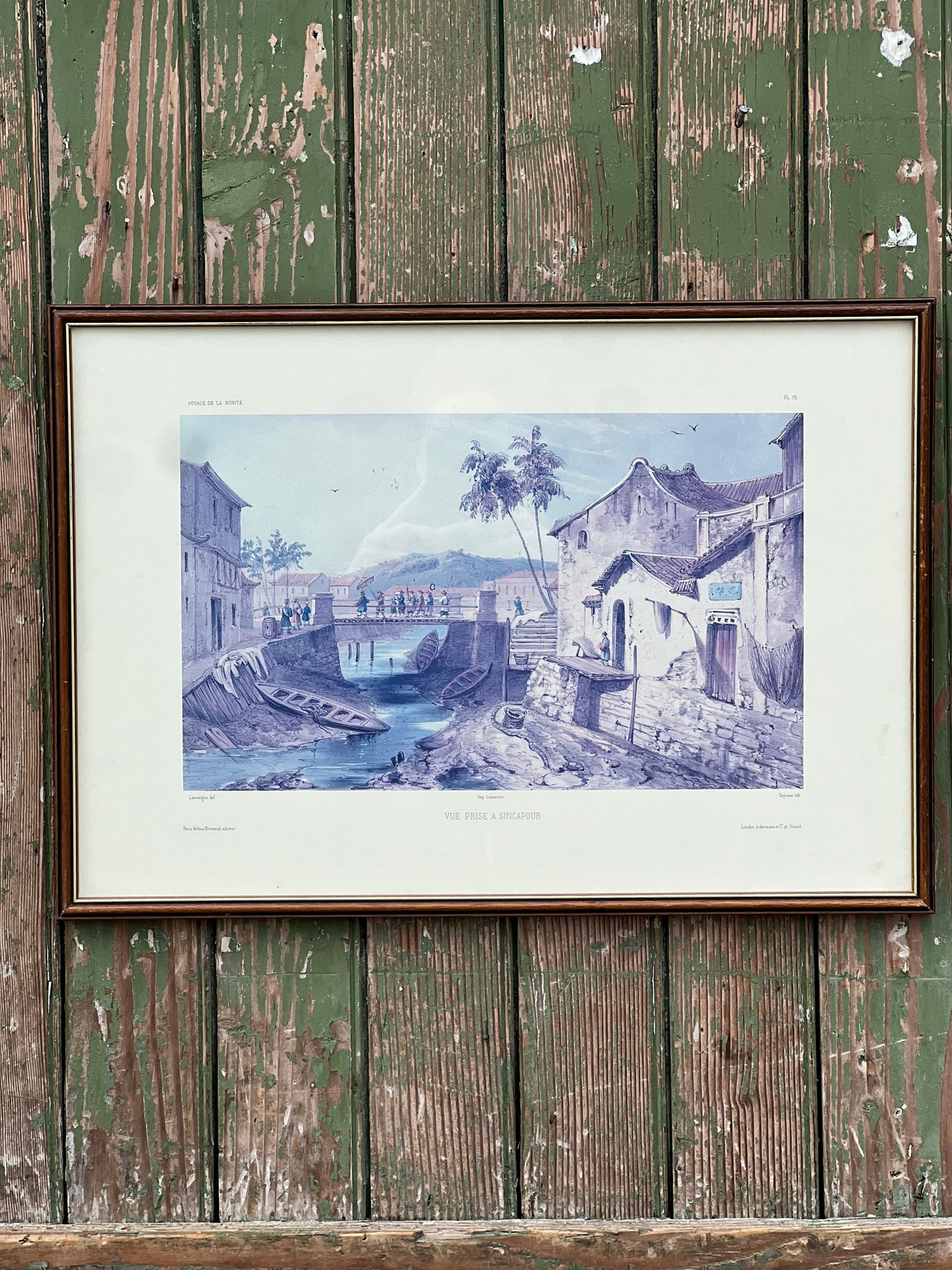 'Vue Prise A Sincapour' Framed Print #3