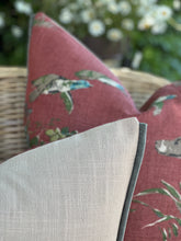 Load image into Gallery viewer, Schumacher Pointer Hounds Burgundy Cushion
