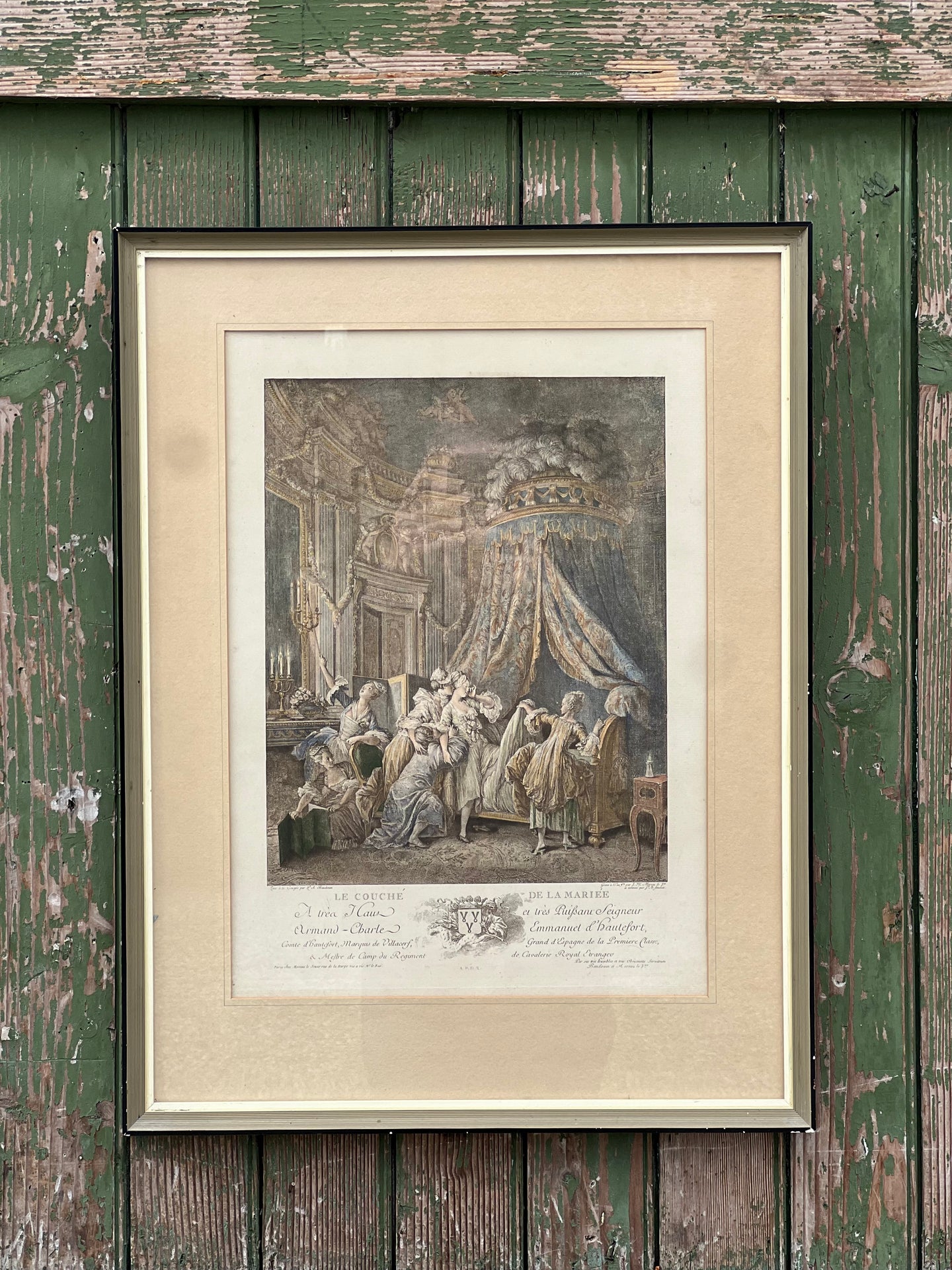 'La Couche De La Mariee' Framed Print #2