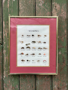 'Nymphs' Fly Fishing Framed Art