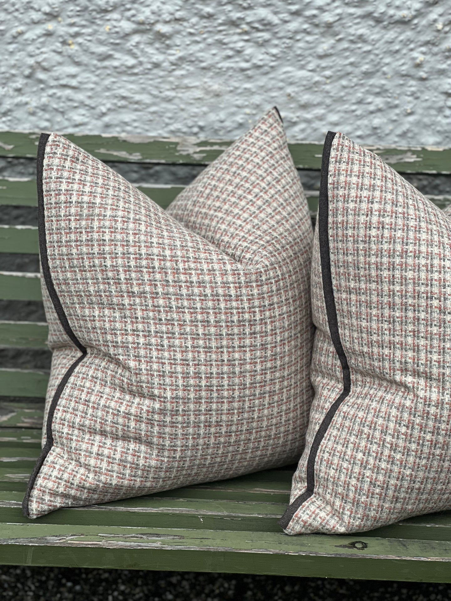 Moon Villa Houndstooth Wool Cushion