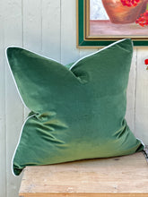 Load image into Gallery viewer, Moss Lux Velvet Euro Cushion
