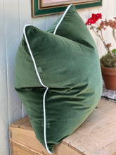 Load image into Gallery viewer, Moss Lux Velvet Euro Cushion
