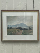 Load image into Gallery viewer, Vintage Original Framed Watercolour Landscape by W J Rush.

